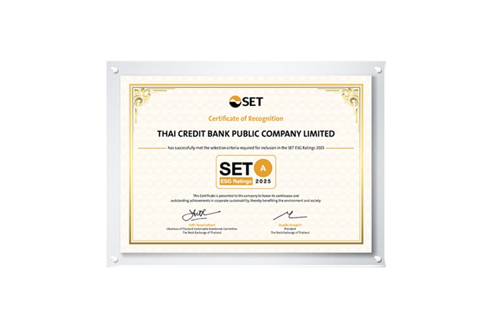 SET ESG Ratings 2025: Level “A” from the Stock Exchange of Thailand, awarded for the first time